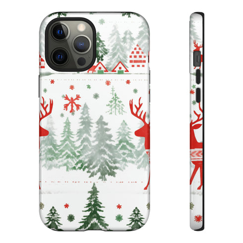 Nordic Christmas Print - Impact Resistant Phone Case iPhone 12 Pro Max Glossy